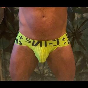 C-IN2 H+A+R+D jock brief. Neon yellow.